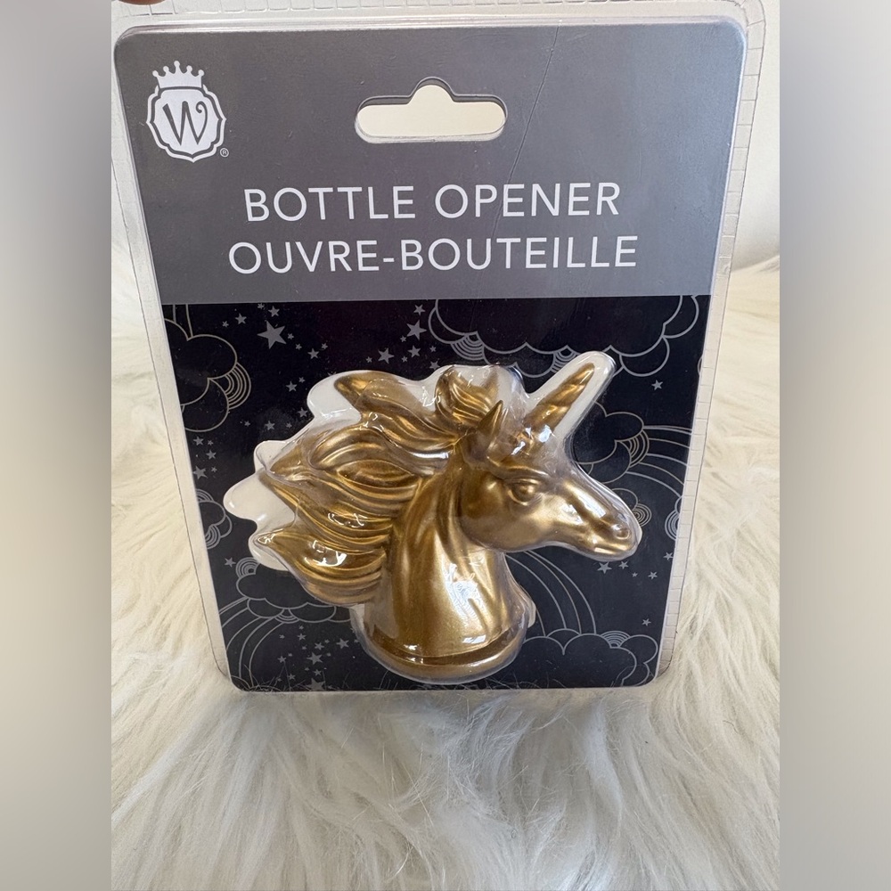 Gold Unicorn Bottle Opener